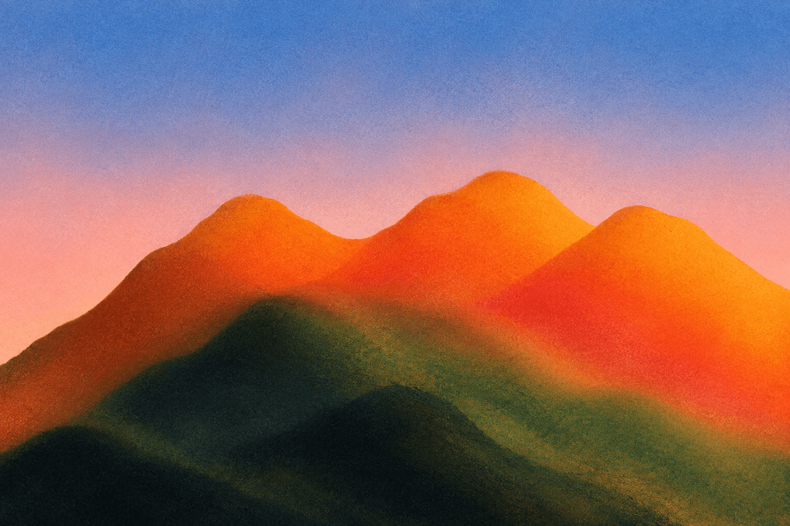 Abstract painted landscape background for the Cortex AI IDE hero section